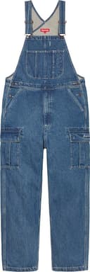 Cargo Denim Overalls view 4