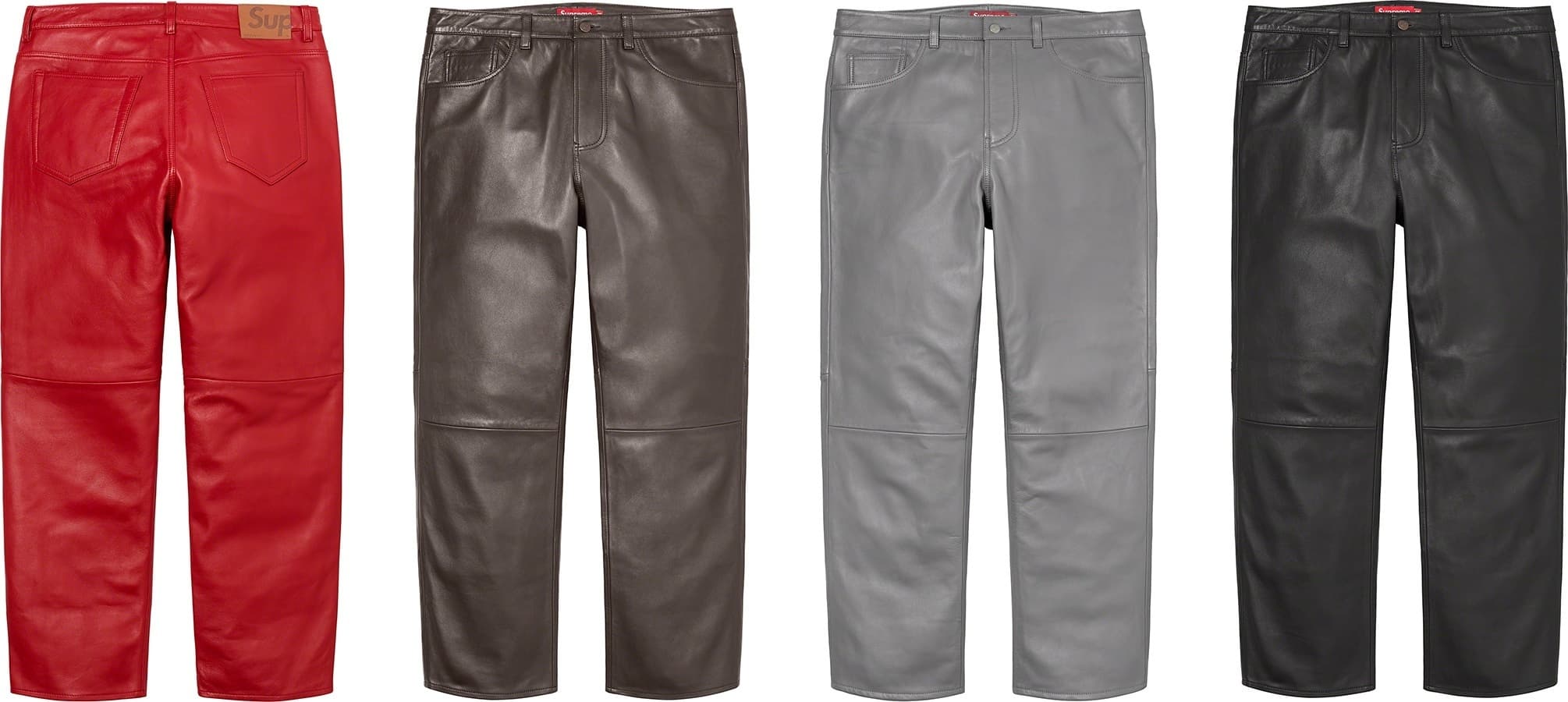 Leather 5-Pocket Jean