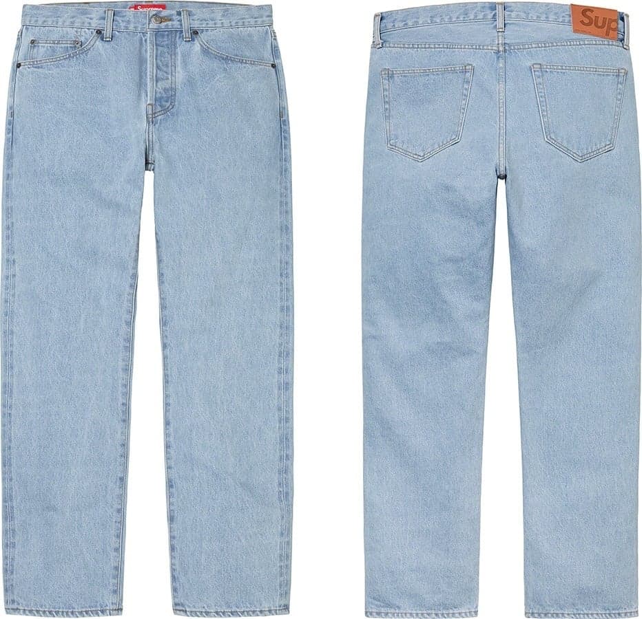 Stone Wash Slim Jean