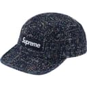 Denim Bouclé Camp Cap view 2