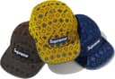Flocked Denim Camp Cap view 1