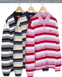 Stripe Zip L/S Polo view 1