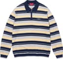 Stripe Zip L/S Polo view 2