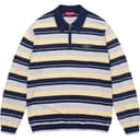 Stripe Zip L/S Polo view 3