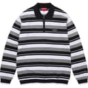 Stripe Zip L/S Polo view 7