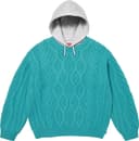 Cable Hooded Sweater view 5