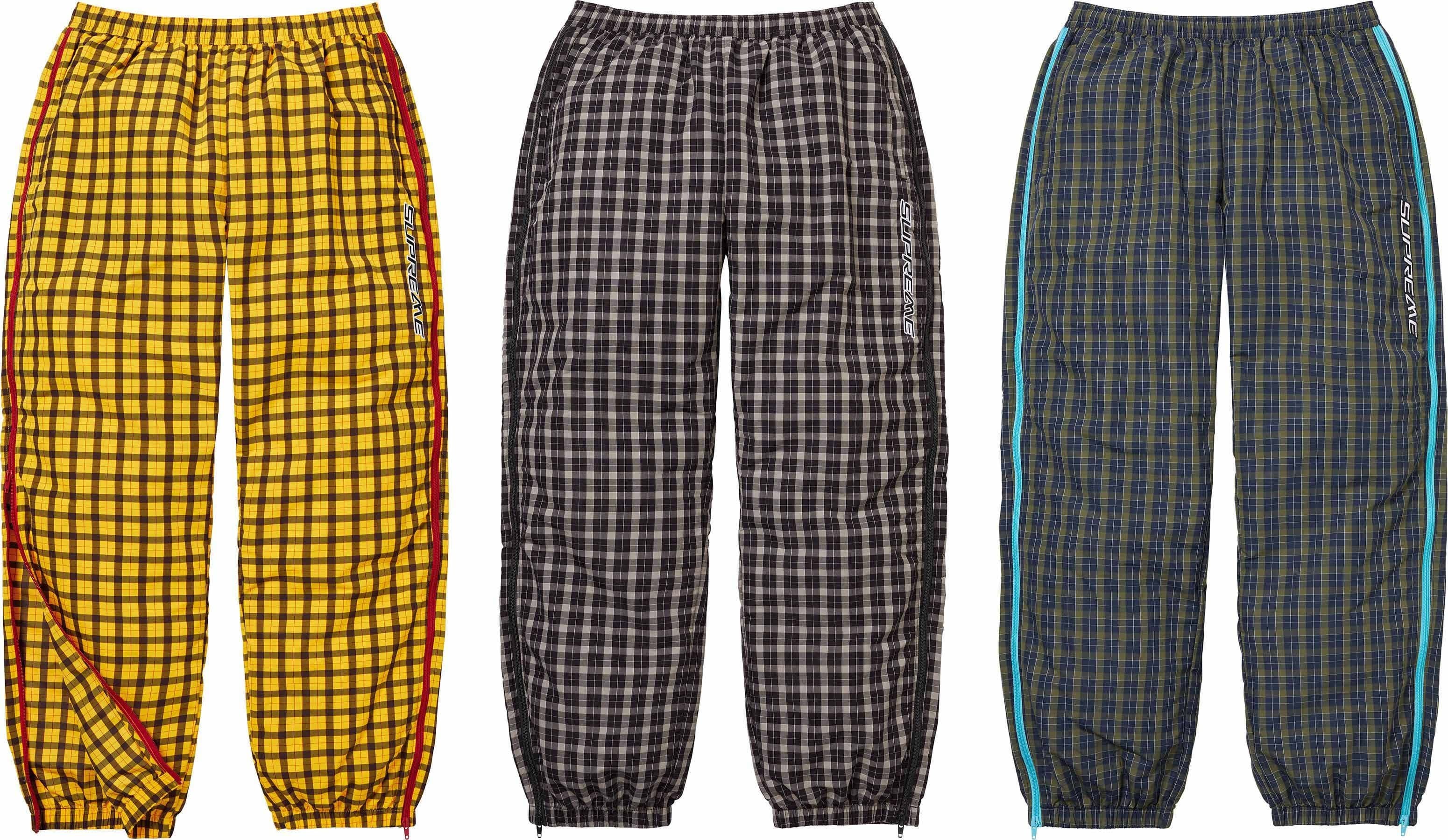 Plaid Warm Up Pant