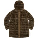 Faux Fur Hooded Coat view 12