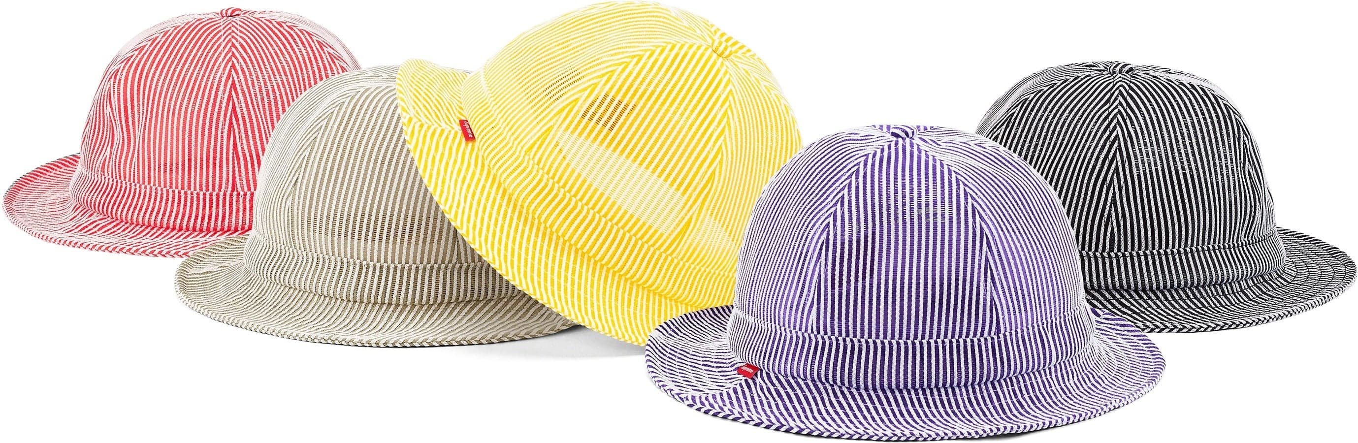 Stripe Mesh Bell Hat