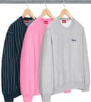 Pinstripe Crewneck view 1