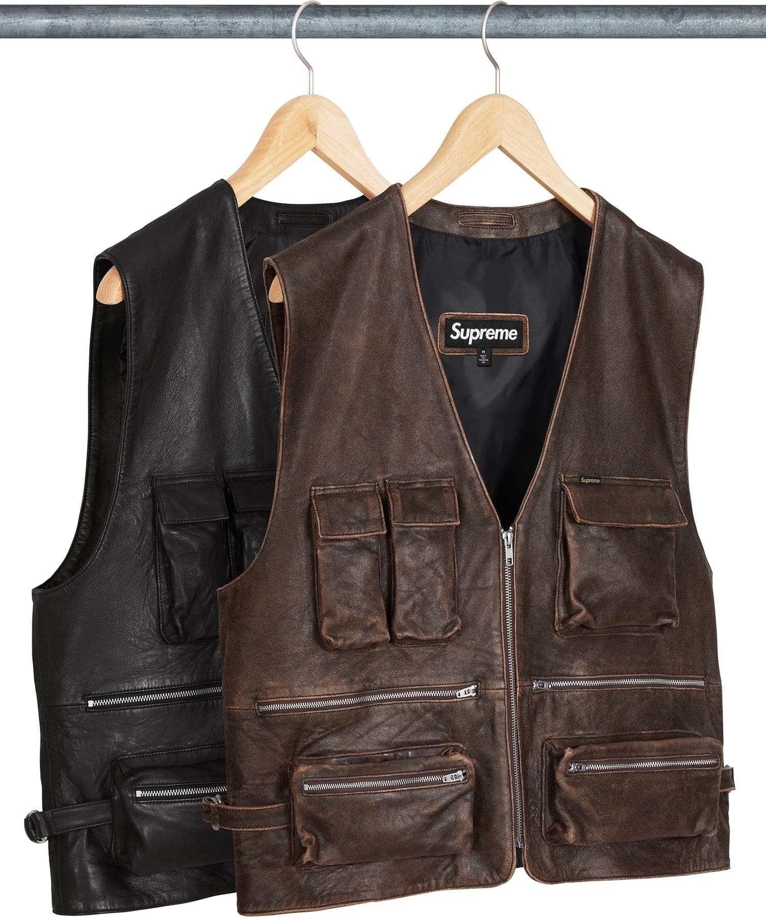 Leather Cargo Vest