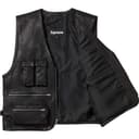 Leather Cargo Vest view 3