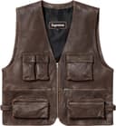 Leather Cargo Vest view 6
