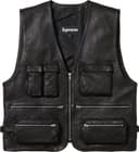 Leather Cargo Vest view 8
