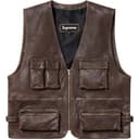 Leather Cargo Vest view 11