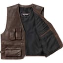 Leather Cargo Vest view 12