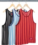 Stripe Mesh Tank Top view 1