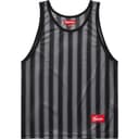 Stripe Mesh Tank Top view 5