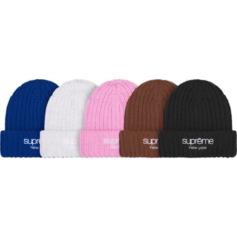 Chunky Rib Classic Logo Beanie