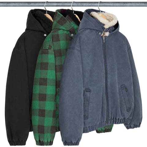Faux Shearling Lined Bomber Jacket