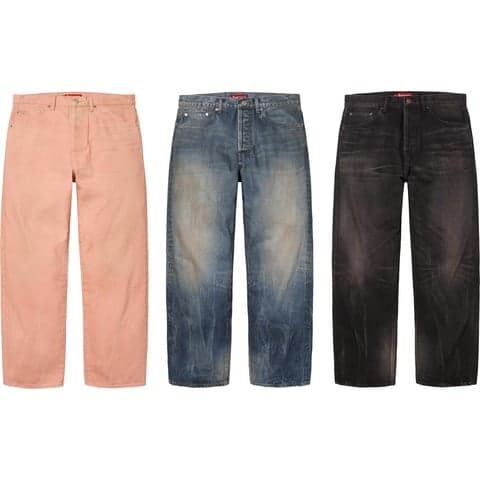 Distressed Loose Fit Selvedge Jean