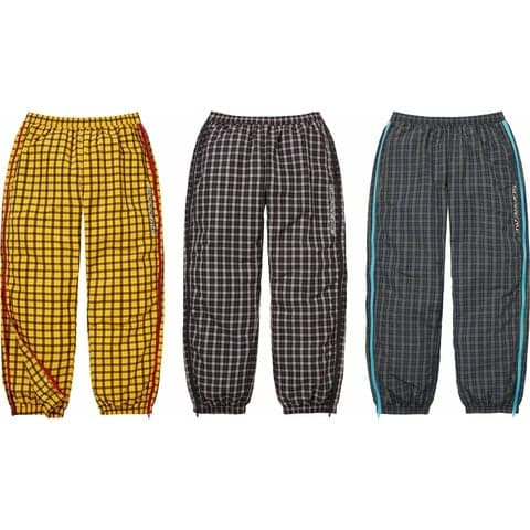 Plaid Warm Up Pant
