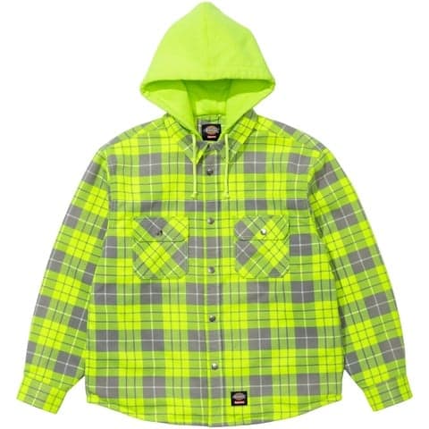 Supreme®/Dickies® Lined Zip Up Hooded Flannel Shirt