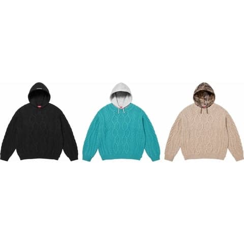 Cable Hooded Sweater