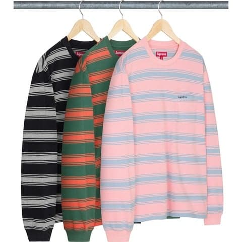 Stripe Pocket L/S Top