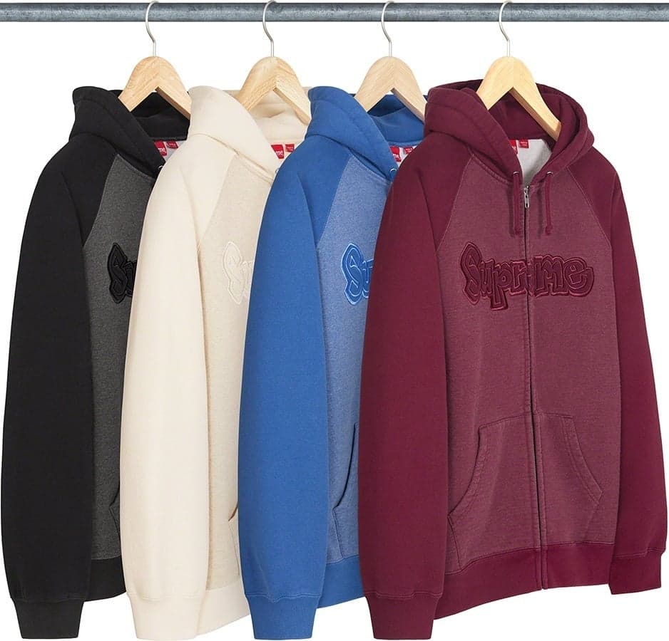 Gonz Appliqué Zip Up Hooded Sweatshirt