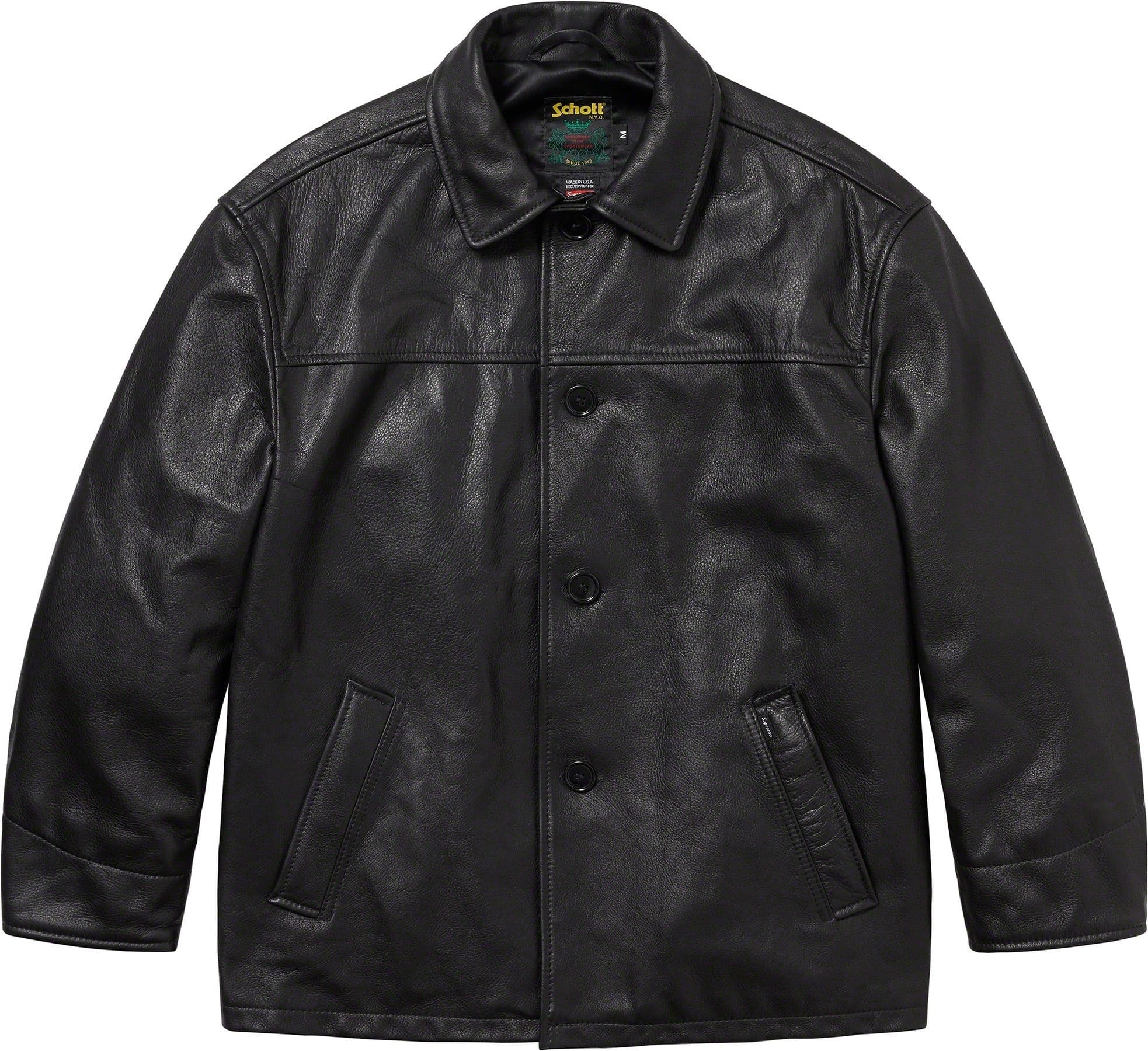 Supreme®/Schott® Leather Car Coat