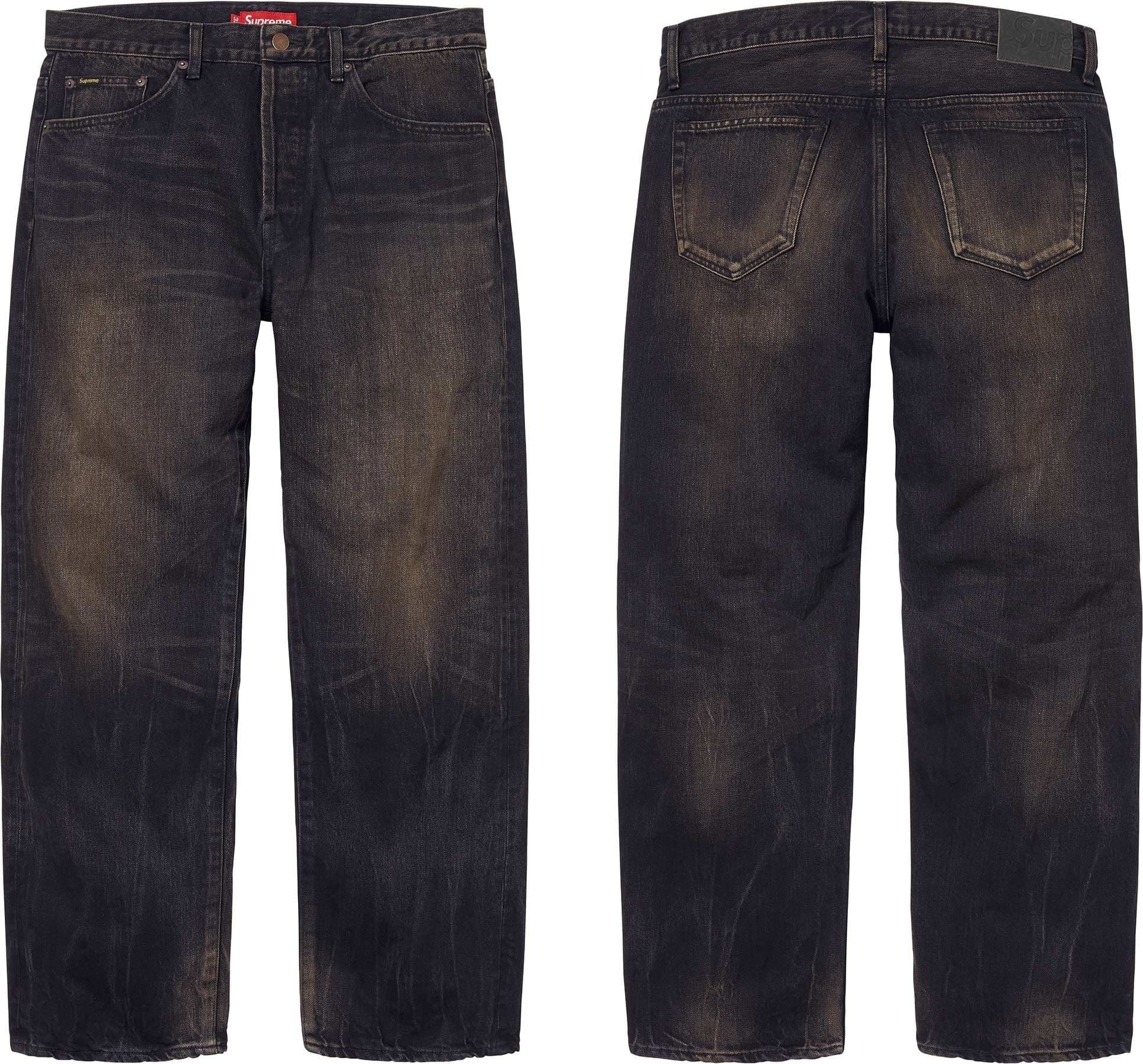 Distressed Loose Fit Selvedge Jean