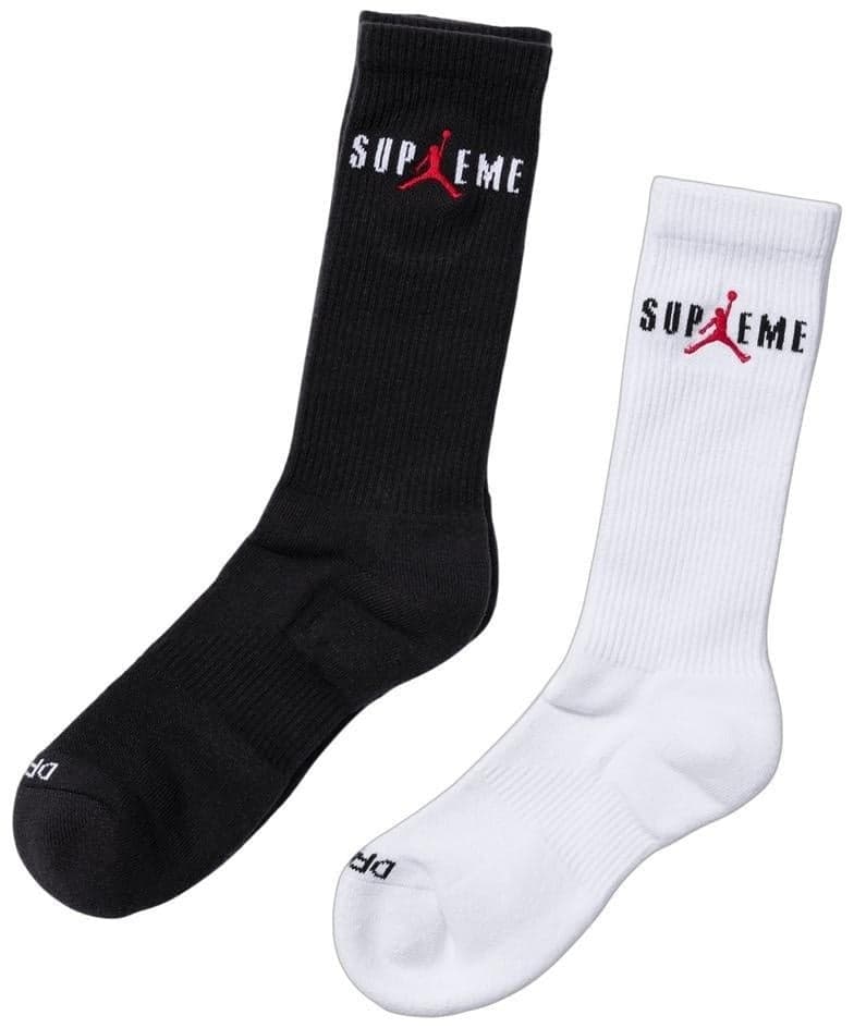 Supreme®/Jordan® Crew Socks (2 Pack)