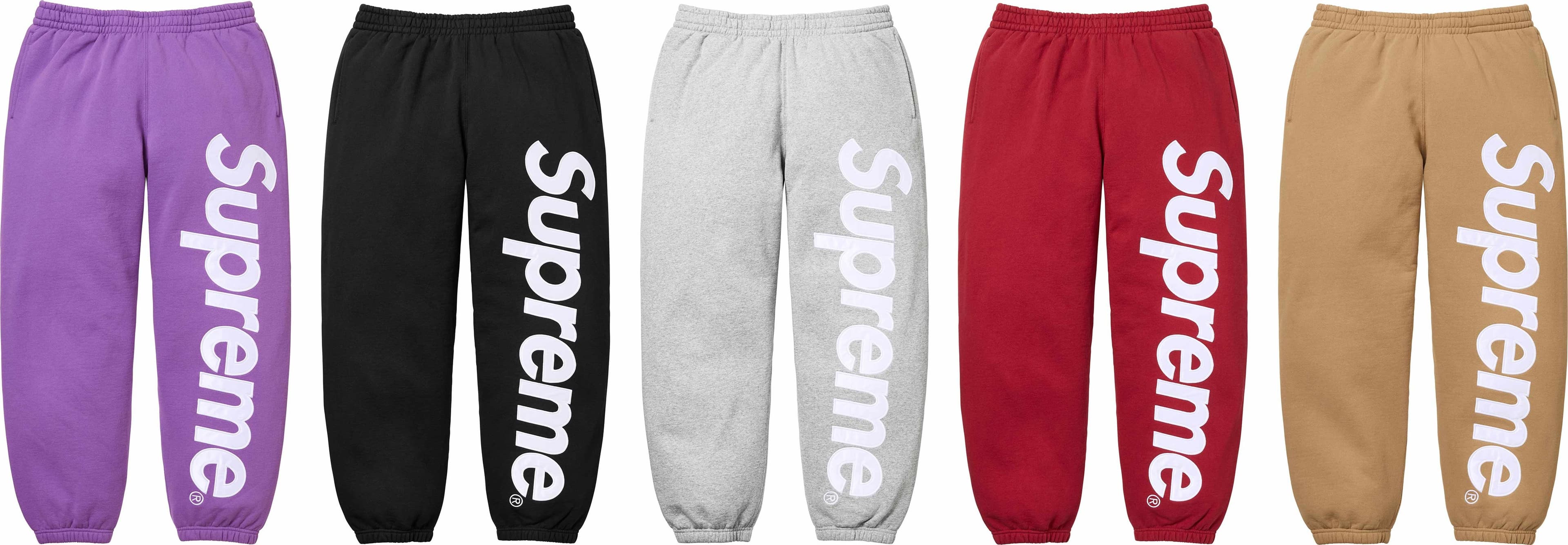 Satin Appliqué Sweatpant