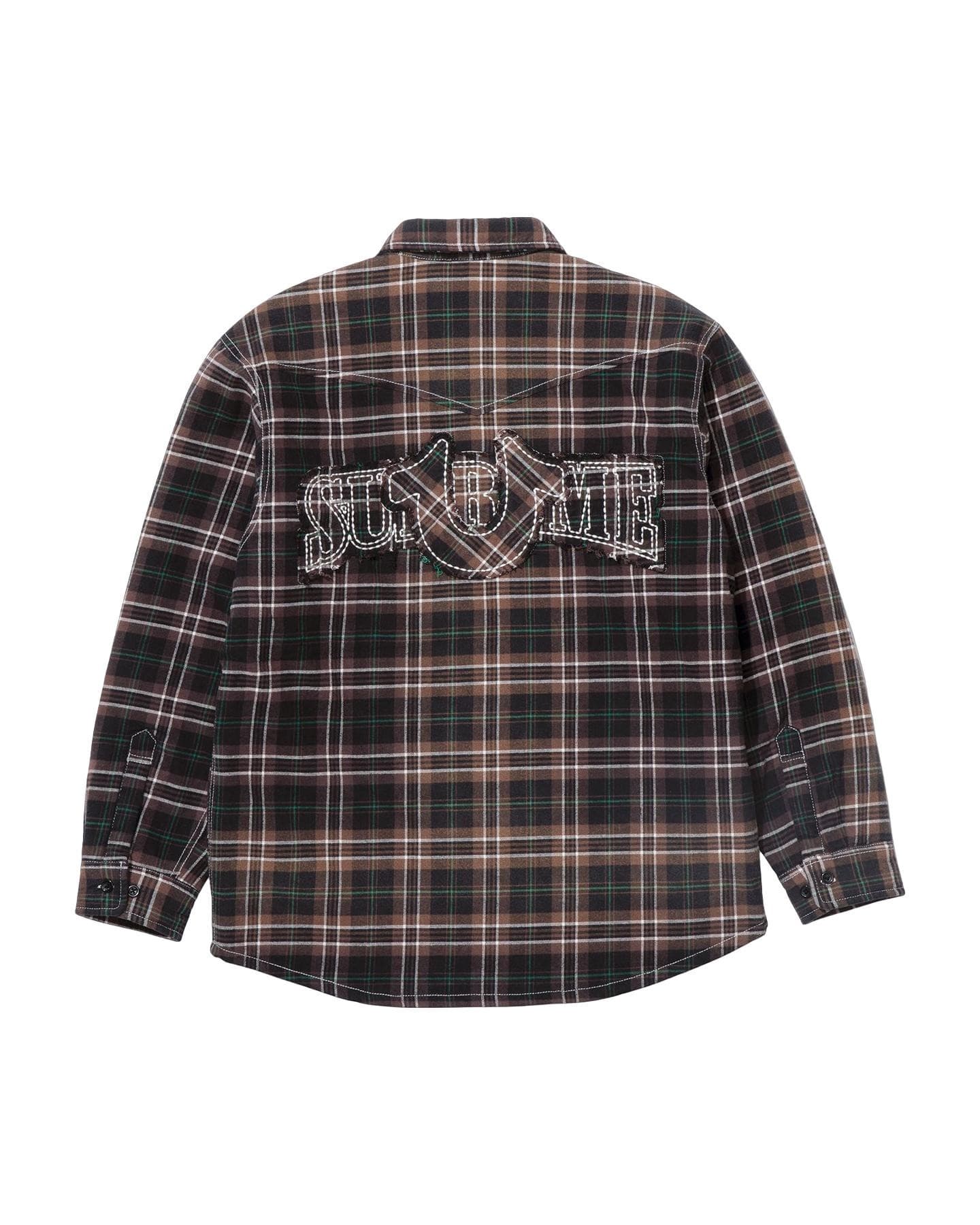 Supreme®/True Religion® Quilted Lined Plaid Flannel Shirt