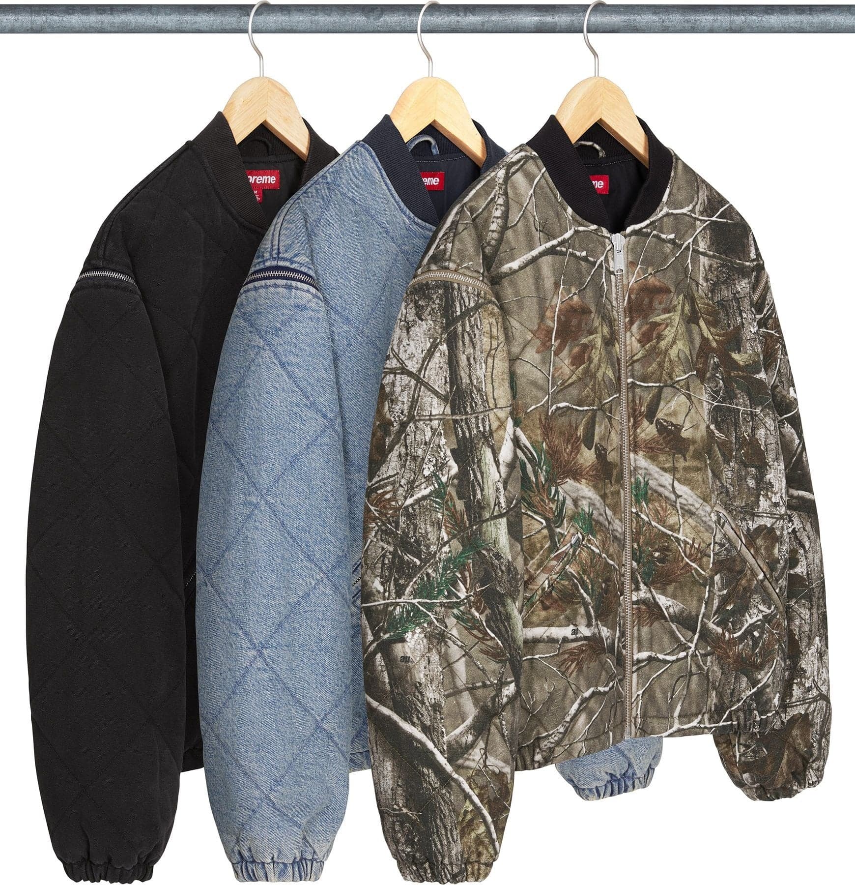 Zip-Off Sleeve Quilted Bomber Jacket