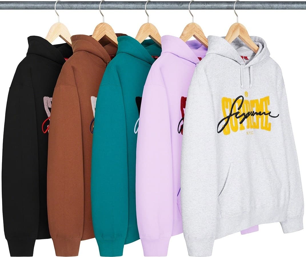 Embroidered Chenille Hooded Sweatshirt