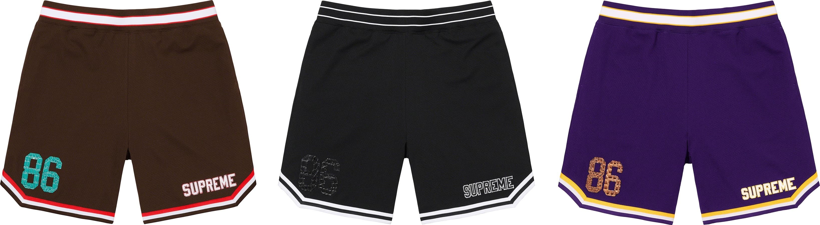 Faux Croc Basketball Short