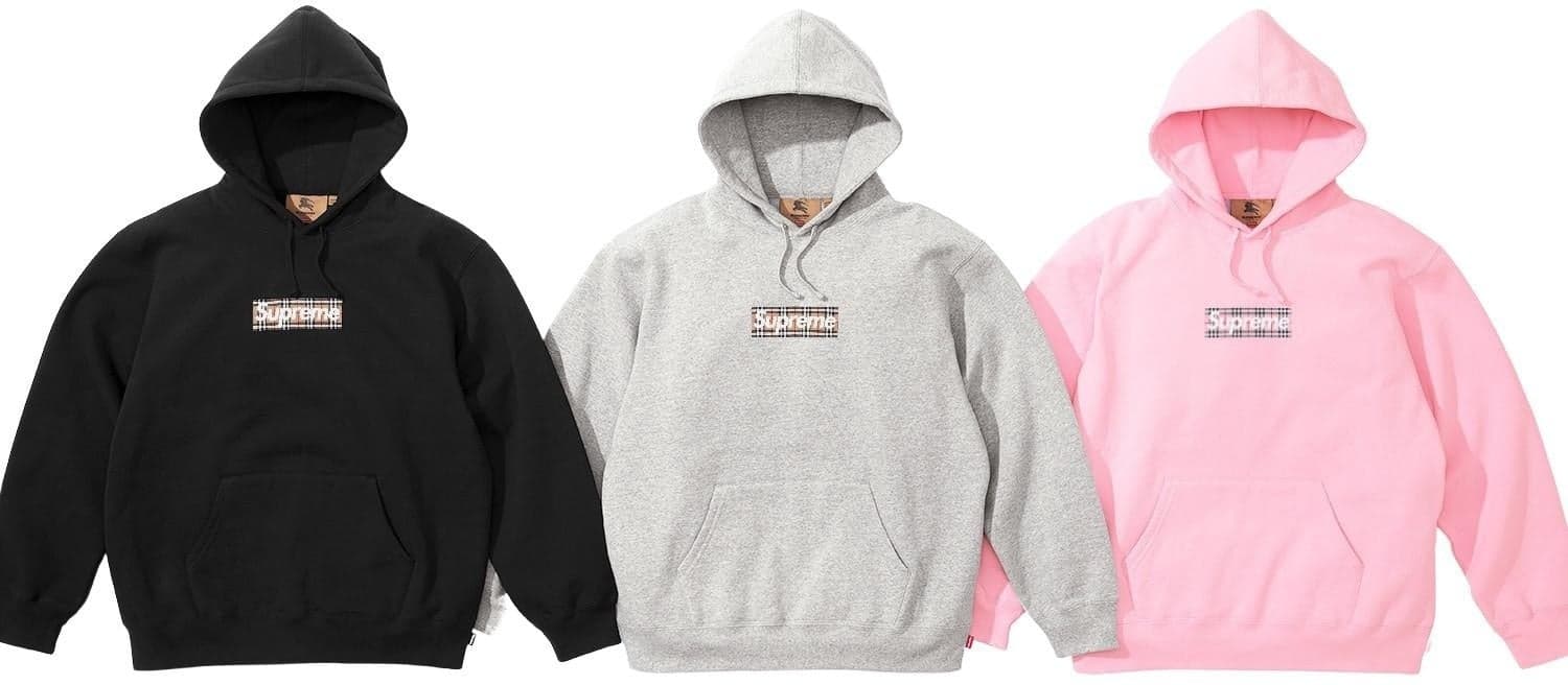 Supreme®/Burberry® Box Logo Hooded Sweatshirt
