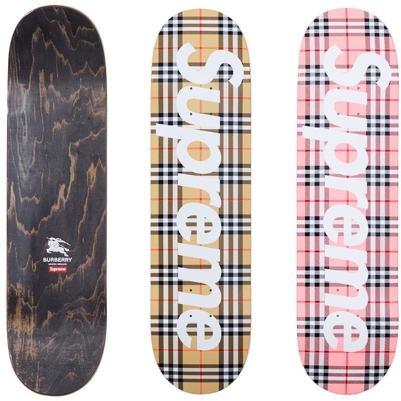 Supreme®/Burberry® Skateboard