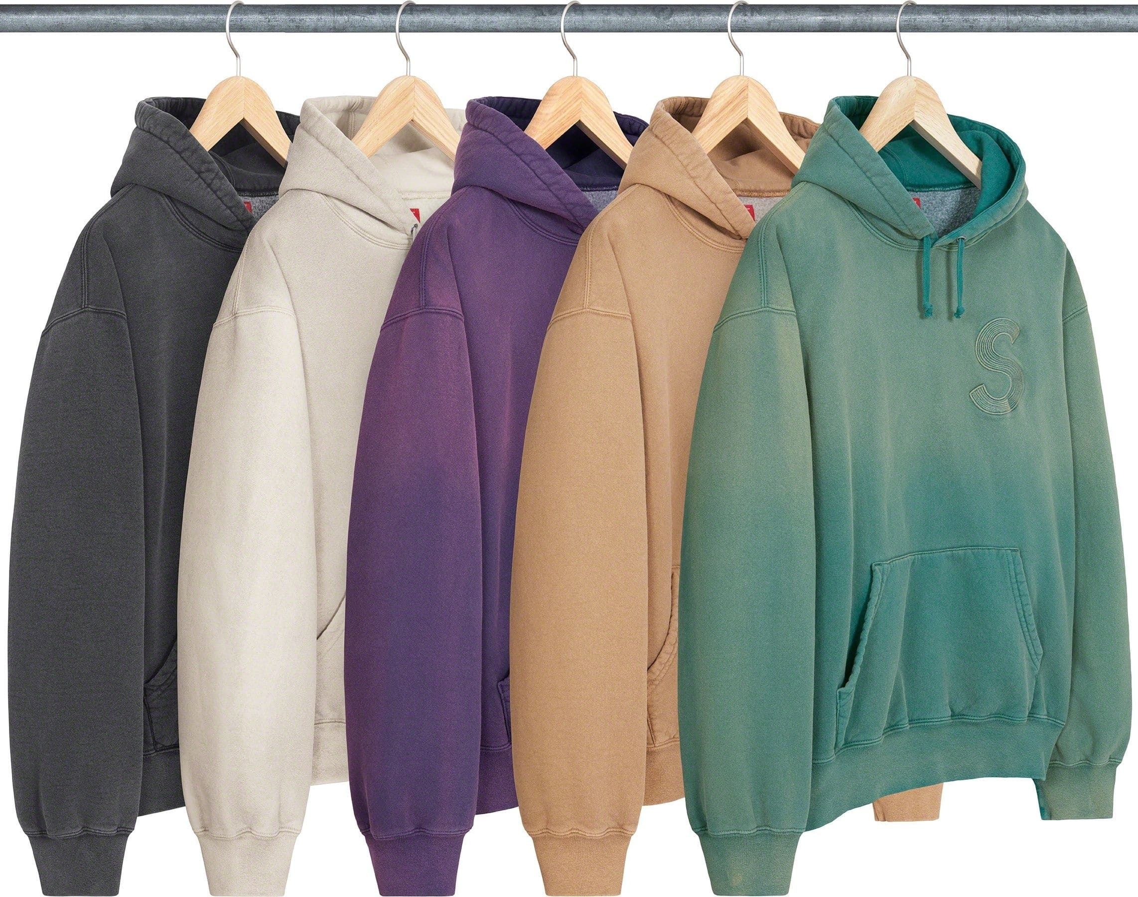 Overdyed S Logo Hooded Sweatshirt