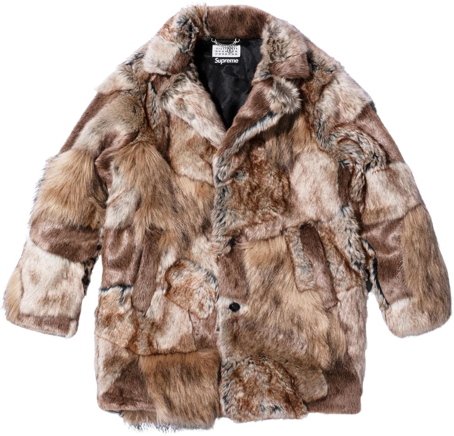 Supreme®/MM6 Maison Margiela Patchwork Faux Fur Coat