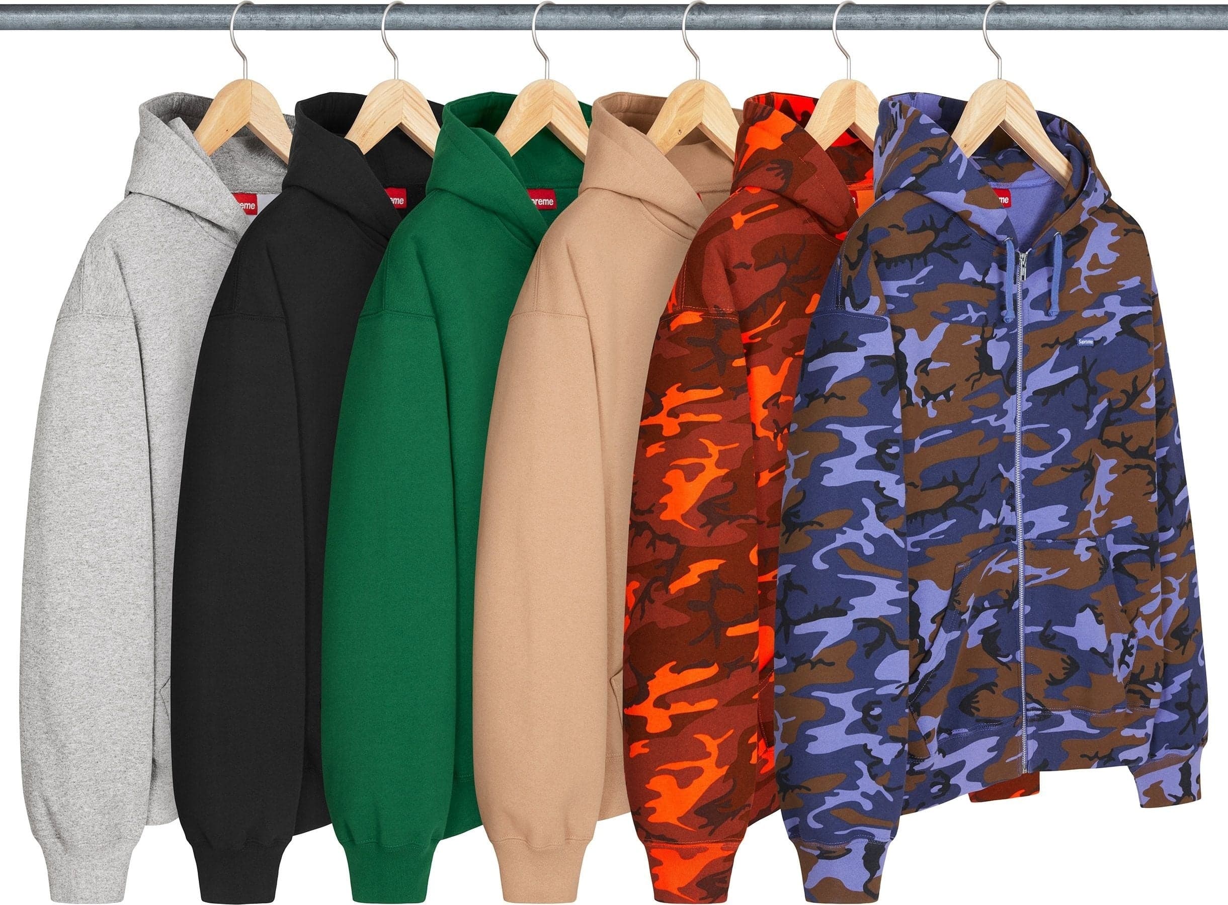 Small Box Zip Up Hooded Sweatshirt