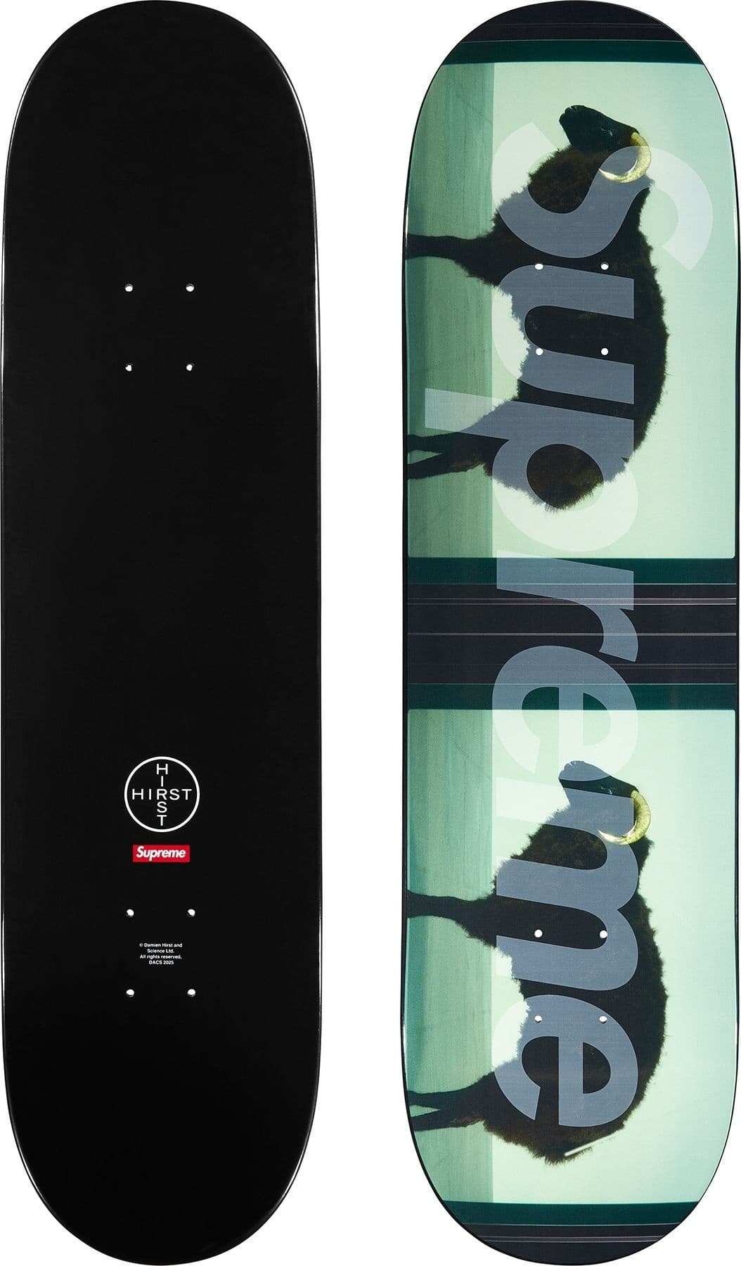 Supreme/Damien Hirst Sheep Skateboard