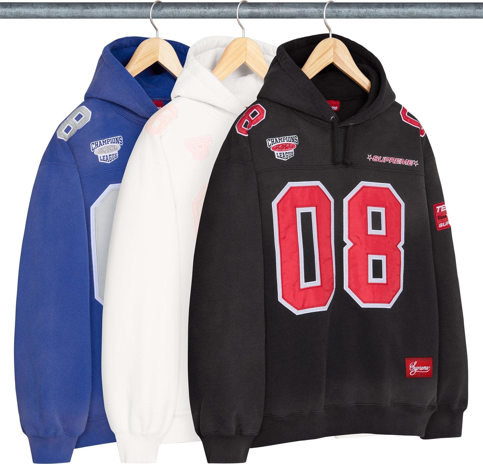Football Jersey Hooded Sweatshirt