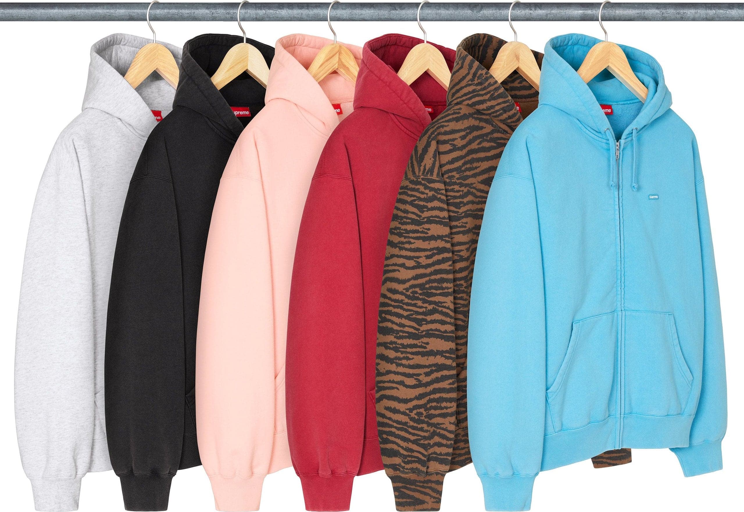 Small Box Zip Up Hooded Sweatshirt